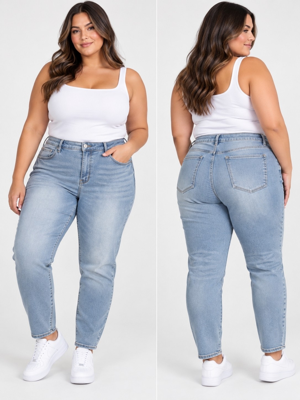 Time and Tru High-Rise Light Blue Skinny Jeans